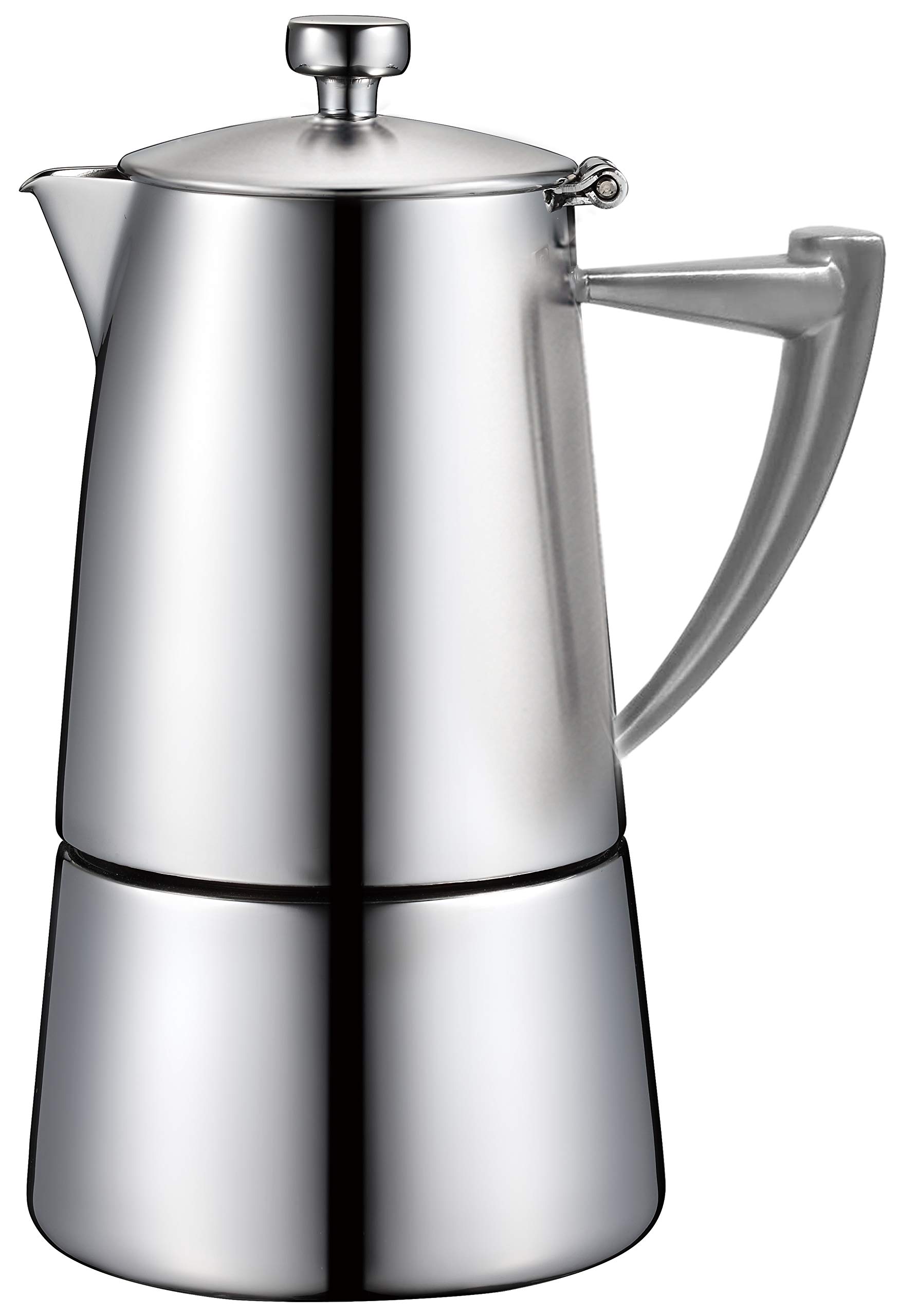 Amazon.com: CUISINOX Roma Satin Stainless Steel Moka Pot Stovetop